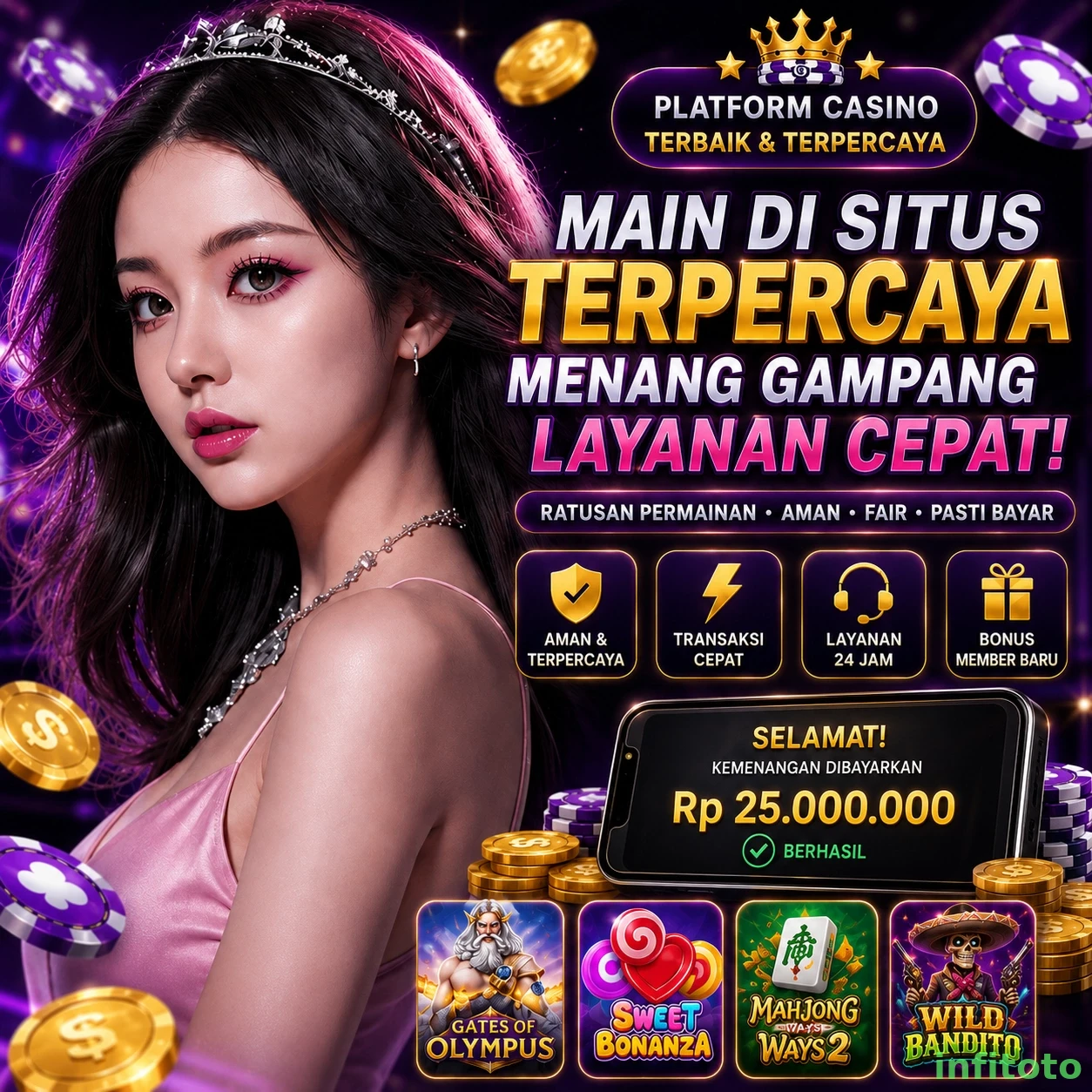 Ikon aplikasi infitoto resmi